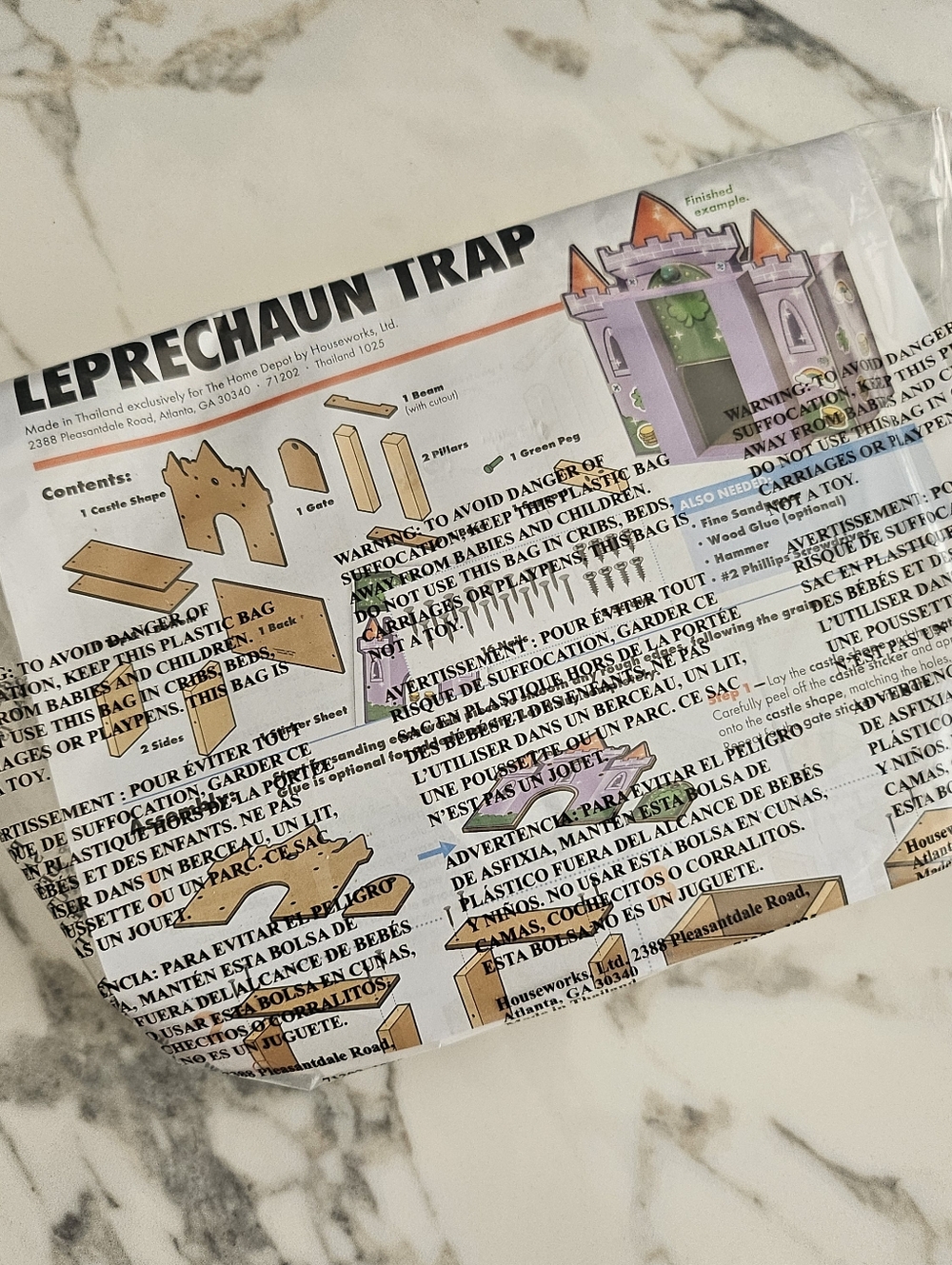Home Depot Kids Castle Leprechaun Trap DIY Kit